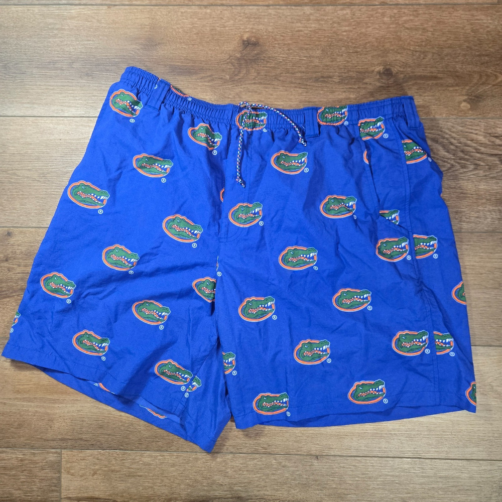 Columbia PFG Backcast II Florida Gators UF Swim Trunks Shorts Mens XL Blue